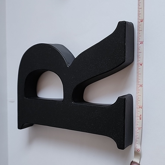 Two Piece 3D Letter R Galvanized Metal for Wall Decor Hanging or Freestanding - Picture 7 of 13